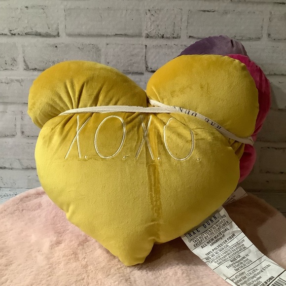 Rae Dunn Set of 3 Heart Shaped Pillows - Picture 4 of 7